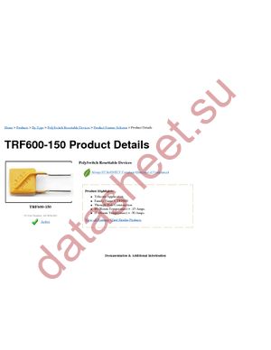 TRF600-150 datasheet  